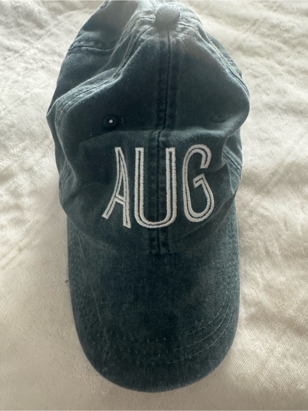 AUG Embroidered Cotton Baseball Cap - Blue